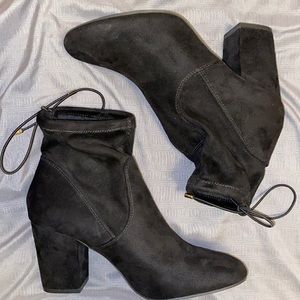 Women’s Candies Velvet Heeled Boots.
